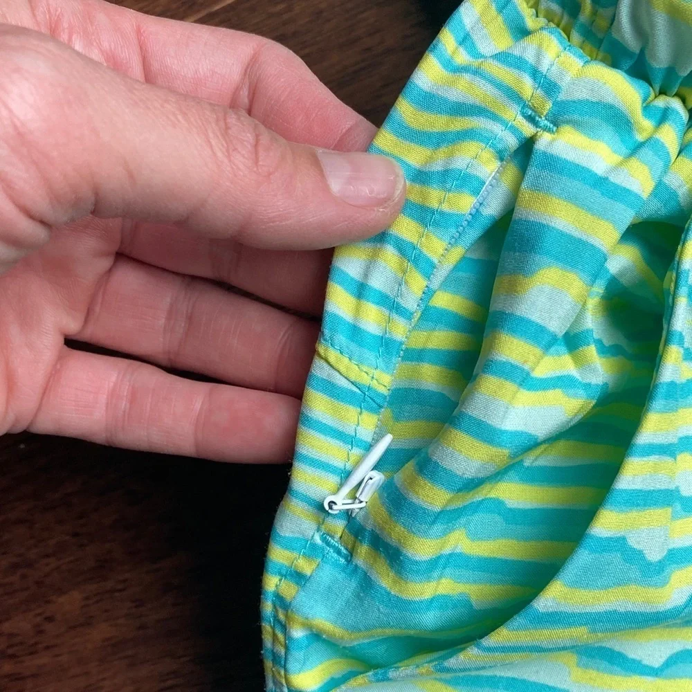 Zella Kids Lime Green and Aqua Romper